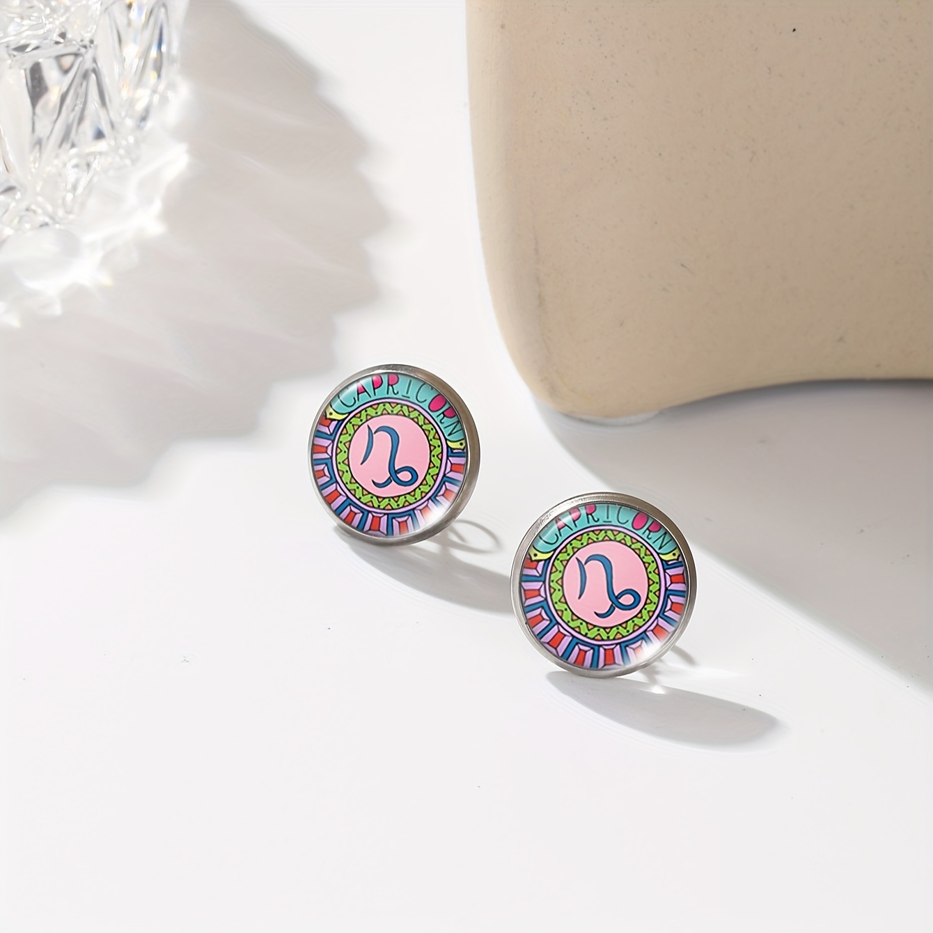 Zodiac Constellation Symbol Earrings Set